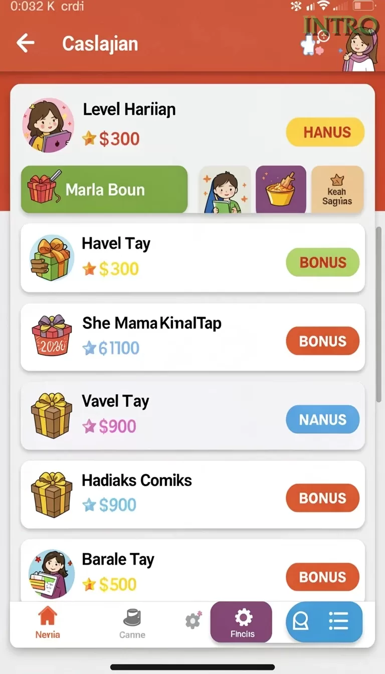 Cuplikan layar 66D — halaman utama