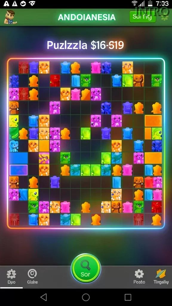 Cuplikan layar 66D — menu navigasi